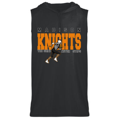 The Grind Never Stops  - Men's B-Core Sleeveless Hooded T-Shirt Thumbnail