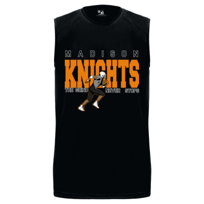 The Grind Never Stops  - Youth B-Core Sleeveless T-Shirt Thumbnail