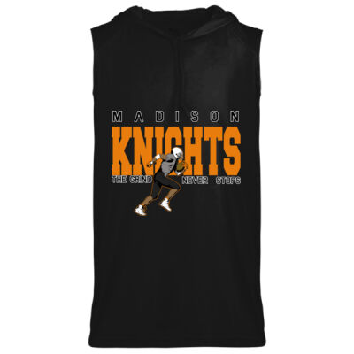 The Grind Never Stops  - Youth B-Core Sleeveless Hooded T-Shirt Thumbnail