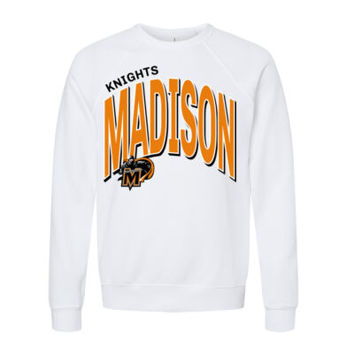 Arched Madison  - Unisex Sponge Fleece Raglan Sweatshirt Thumbnail