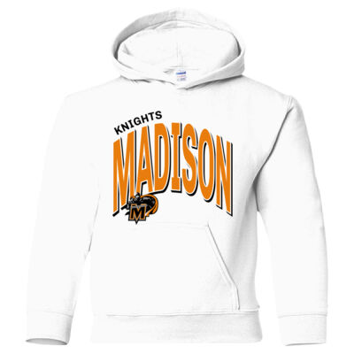 Arched Madison  - Heavy Blend Youth Hooded Sweatshirt Thumbnail