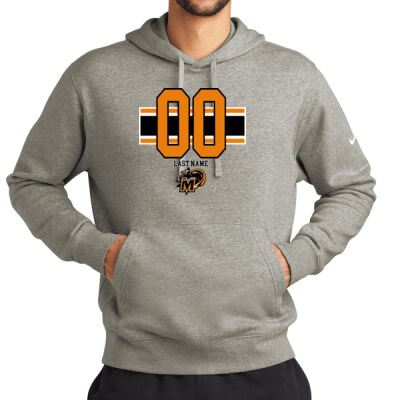 Number & Name  - Club Fleece Sleeve Swoosh Pullover Hoodie Thumbnail