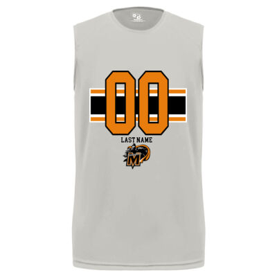 Number & Name  - Youth B-Core Sleeveless T-Shirt Thumbnail