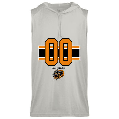 Number & Name  - Youth B-Core Sleeveless Hooded T-Shirt Thumbnail