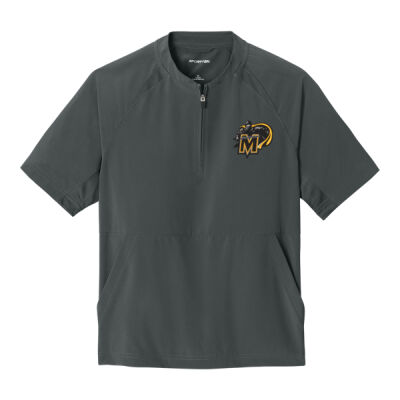 EMB M Logo  - Youth Repeat 1/2 Zip Short Sleeve Jacket Thumbnail