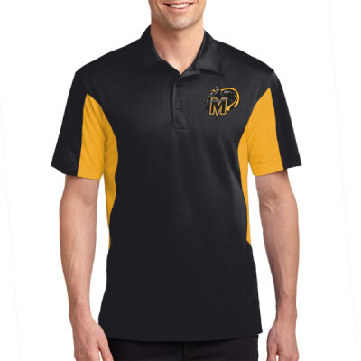 EMB M Logo  - Side Blocked Micropique Sport Wick ® Polo Thumbnail